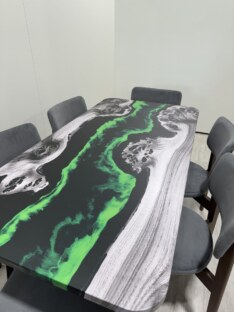 Стол кухонный обеденный прямоугольный дизайнерский лофт THETABLE RU 140х80 4.19/6.1