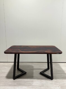 Стол кухонный обеденный прямоугольный дизайнерский лофт THETABLE 120х80 4.21/1.1