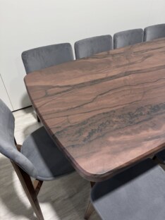 Стол кухонный обеденный евро дизайнерский лофт THETABLE RU 250х100 6.4/3.1