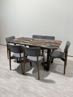 Стол кухонный обеденный прямоугольный дизайнерский лофт THETABLE RU 200х90 4.11/3.1 Стол кухонный обеденный прямоугольный дизайнерский лофт THETABLE RU 200х90 4.11/3.1