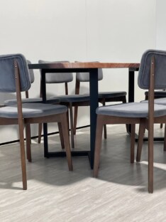 Стол кухонный обеденный прямоугольный дизайнерский лофт THETABLE RU 200х90 3.12/3.1