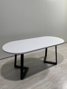 Стол кухонный обеденный овальный дизайнерский лофт THETABLE RU 220х90 2.23/1.1 Стол кухонный обеденный овальный дизайнерский лофт THETABLE RU 220х90 2.23/1.1