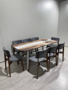 Стол кухонный обеденный прямоугольный дизайнерский лофт THETABLE RU 180х80 3.22/1.2