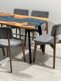 Стол кухонный обеденный прямоугольный дизайнерский лофт THETABLE RU 140х80 4.1/4.1 Стол кухонный обеденный прямоугольный дизайнерский лофт THETABLE RU 140х80 4.1/4.1
