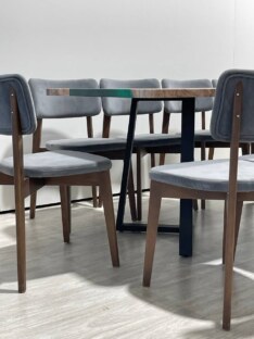 Стол кухонный обеденный прямоугольный дизайнерский лофт THETABLE RU 200х90 3.38/1.1