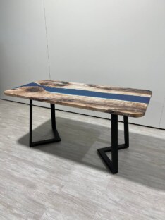 Стол кухонный обеденный прямоугольный дизайнерский лофт THETABLE RU 160х80 3.32/1.1