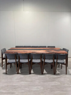 Стол кухонный обеденный прямоугольный дизайнерский лофт THETABLE RU 250х100 3.8/2.1 Стол кухонный обеденный прямоугольный дизайнерский лофт THETABLE RU 250х100 3.8/2.1