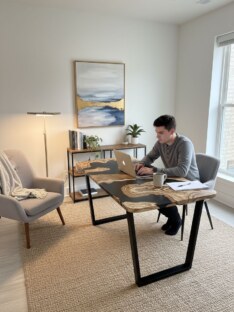 Стол компьютерный прямоугольный дизайнерский лофт THETABLE 200х90 2.73/2.1