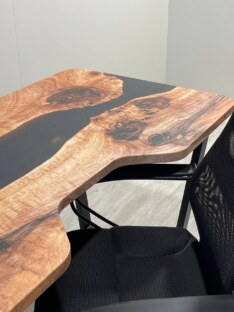 Стол компьютерный с вырезом дизайнерский лофт THETABLE RU 160х80 3.12/2.1