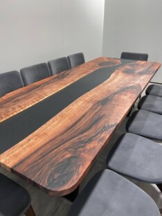 Стол кухонный обеденный прямоугольный дизайнерский лофт THETABLE RU 250х100 3.8/2.1