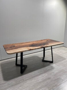 Стол кухонный обеденный прямоугольный дизайнерский лофт THETABLE RU 200х90 12.5/1.1