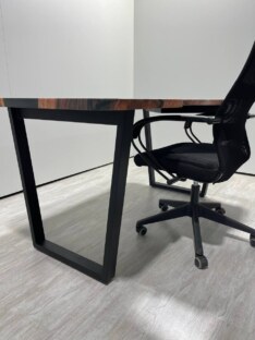 Стол компьютерный с вырезом дизайнерский лофт THETABLE RU 160х80 3.8/2.1