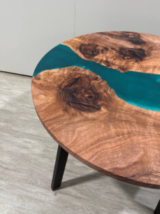 Стол кухонный обеденный круглый дизайнерский лофт THETABLE 100х32 3.14/4.1