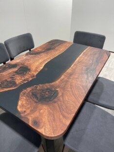 Стол кухонный обеденный прямоугольный дизайнерский лофт THETABLE RU 120х80 3.1/1.1 Стол кухонный обеденный прямоугольный дизайнерский лофт THETABLE RU 120х80 3.1/1.1