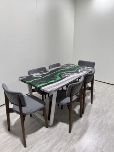 Стол кухонный обеденный прямоугольный дизайнерский лофт THETABLE RU 140х80 4.19/2.2