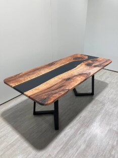Стол кухонный обеденный прямоугольный дизайнерский лофт THETABLE RU 200х90 3.12/1.1