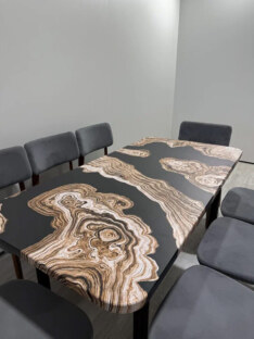 Стол кухонный обеденный прямоугольный дизайнерский лофт THETABLE RU 102х69 2.71/11.1