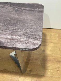 Стол кухонный обеденный прямоугольный дизайнерский лофт THETABLE RU 160х80 2.46/1.3