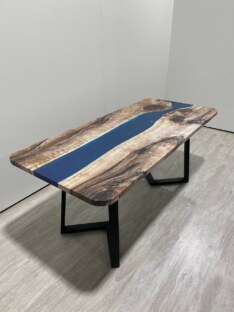 Стол кухонный обеденный прямоугольный дизайнерский лофт THETABLE RU 250х100 3.32/1.1