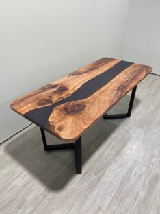 Стол кухонный обеденный прямоугольный дизайнерский лофт THETABLE RU 180х80 3.12/3.1