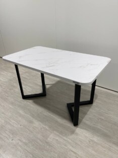 Стол кухонный обеденный прямоугольный дизайнерский лофт THETABLE RU 140х80 2.21/3.1
