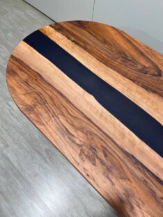 Стол кухонный обеденный овальный дизайнерский лофт THETABLE RU 180х80 5.8/2.1
