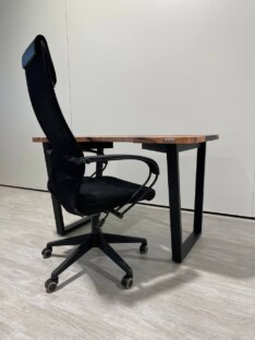 Стол компьютерный с вырезом дизайнерский лофт THETABLE RU 120х80 3.12/2.1