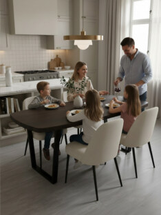 Стол кухонный обеденный евро дизайнерский лофт THETABLE RU 160х80 6.4/2.1