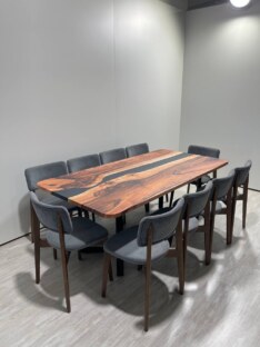 Стол кухонный обеденный прямоугольный дизайнерский лофт THETABLE RU 200х90 5.8/3.1