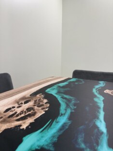 Стол кухонный обеденный прямоугольный дизайнерский лофт THETABLE 180х80 4.13/2.1