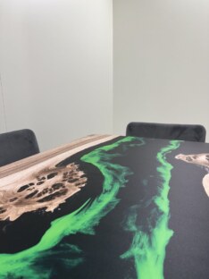 Стол кухонный обеденный прямоугольный дизайнерский лофт THETABLE RU 180х80 4.14/3.1