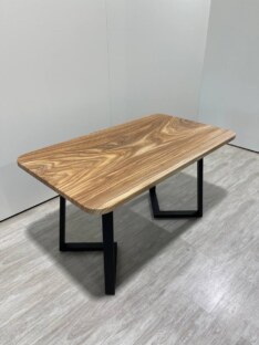 Стол кухонный обеденный прямоугольный дизайнерский лофт THETABLE RU 140х80 8.13/1.1