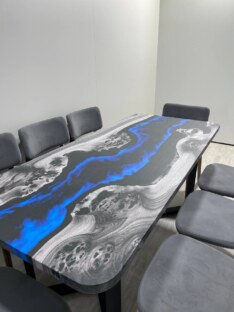 Стол кухонный обеденный прямоугольный дизайнерский лофт THETABLE RU 180х80 4.17/3.1