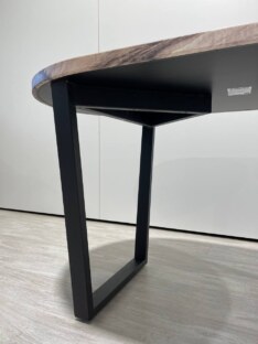 Стол кухонный обеденный овальный дизайнерский лофт THETABLE RU 140х80 3.30/2.1