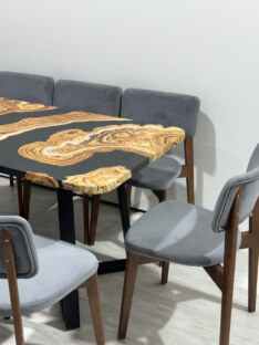 Стол кухонный обеденный прямоугольный дизайнерский лофт THETABLE RU 200х90 2.73/1.1