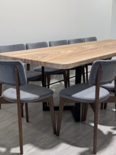 Стол кухонный обеденный прямоугольный дизайнерский лофт THETABLE RU 250х100 8.13/3.1