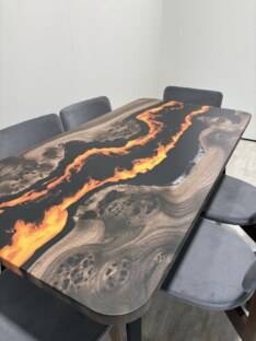 Стол кухонный обеденный прямоугольный дизайнерский лофт THETABLE RU 120х80 4.11/6.1