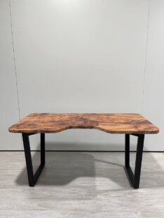 Стол компьютерный с вырезом дизайнерский лофт THETABLE RU 120х80 1.18/2.1 Стол компьютерный с вырезом дизайнерский лофт THETABLE RU 120х80 1.18/2.1