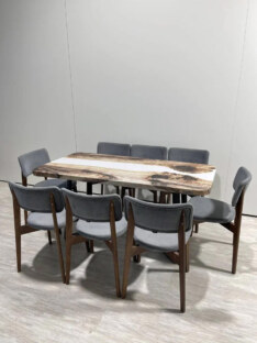 Стол кухонный обеденный прямоугольный дизайнерский лофт THETABLE RU 250х100 3.22/1.1 Стол кухонный обеденный прямоугольный дизайнерский лофт THETABLE RU 250х100 3.22/1.1
