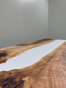 Стол кухонный обеденный прямоугольный дизайнерский лофт THETABLE RU 250х100 3.18/1.1