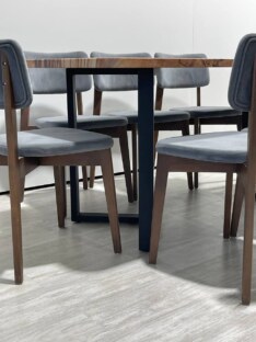 Стол кухонный обеденный прямоугольный дизайнерский лофт THETABLE RU 140х80 1.18/3.1