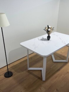 Стол кухонный обеденный прямоугольный дизайнерский лофт THETABLE RU 140х80 2.21/3.2