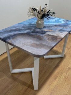 Стол кухонный обеденный дизайнерский лофт THETABLE 120х80 2.25/1.2