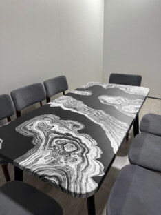 Стол кухонный обеденный прямоугольный дизайнерский лофт THETABLE RU 160х80 2.72/4.1