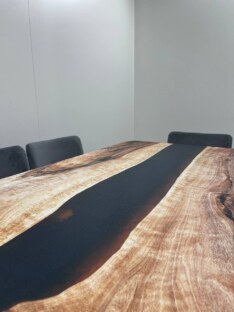 Стол кухонный обеденный прямоугольный дизайнерский лофт THETABLE RU 250х100 3.25/1.1