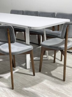 Стол кухонный обеденный прямоугольный дизайнерский лофт THETABLE RU 220х90 2.23/1.2