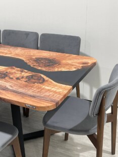 Стол кухонный обеденный прямоугольный дизайнерский лофт THETABLE RU 200х90 3.12/1.1
