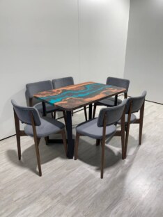 Стол кухонный обеденный прямоугольный дизайнерский лофт THETABLE RU 120х80 4.5/3.1 Стол кухонный обеденный прямоугольный дизайнерский лофт THETABLE RU 120х80 4.5/3.1