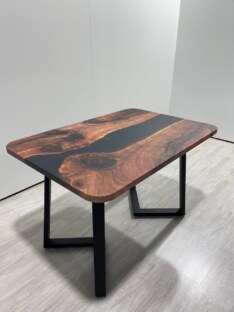 Стол кухонный обеденный прямоугольный дизайнерский лофт THETABLE RU 120х80 3.1/1.1 Стол кухонный обеденный прямоугольный дизайнерский лофт THETABLE RU 120х80 3.1/1.1