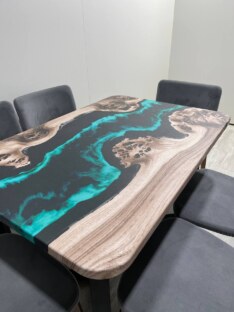 Стол кухонный обеденный прямоугольный дизайнерский лофт THETABLE RU 120х80 4.13/3.1